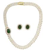 White pearl necklace-sets