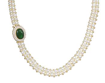 White pearl necklace-sets 3
