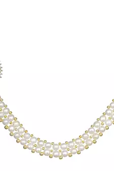 White pearl necklace-sets