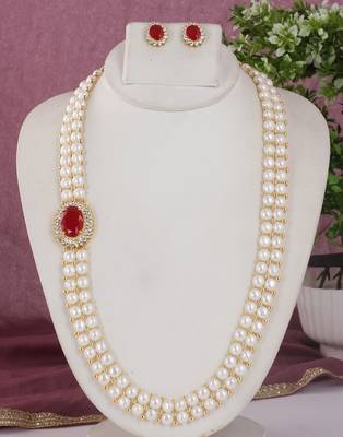 White pearl necklace-sets 1