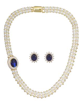 White pearl necklace-sets 2