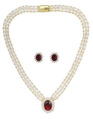 White pearl necklace-sets 1