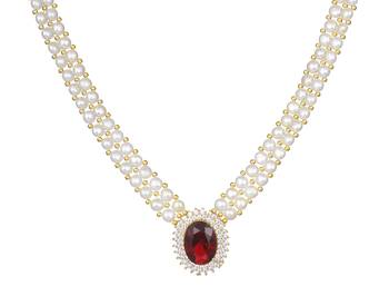 White pearl necklace-sets 4