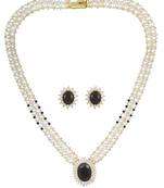White pearl necklace-sets