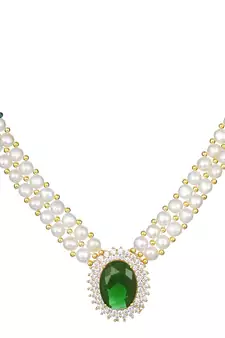 Natural Fresh Water Pearl Set From Hyderabad With Certificate of Authenticity