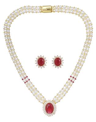 White pearl necklace-sets 1