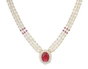 White pearl necklace-sets 4
