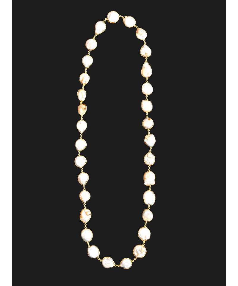 Gorgeous Indo Western Mother of Pearl Necklace