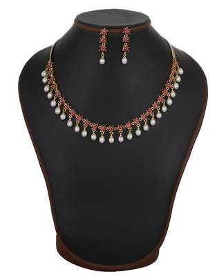 White pearl necklace-sets 2