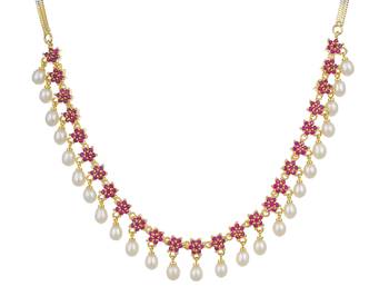 White pearl necklace-sets 4