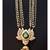 Mesmerising Lotus Necklace in Green Enamel and Soft Pearls