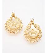 Gorgeous Pearl And Polki Chandbali