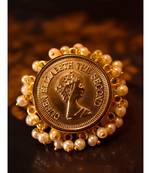 Golden Queen Elizabeth Ring