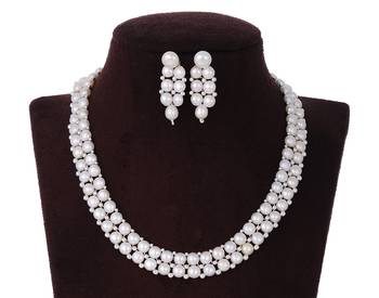 White pearl necklace-sets 2