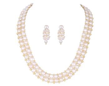 White pearl necklace-sets 1