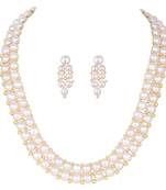 White pearl necklace-sets