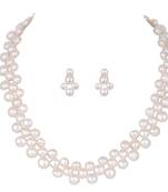 White pearl necklace-sets