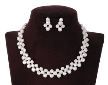 White pearl necklace-sets 2
