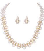 White pearl necklace-sets