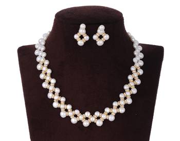 White pearl necklace-sets 2