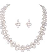 White pearl necklace-sets