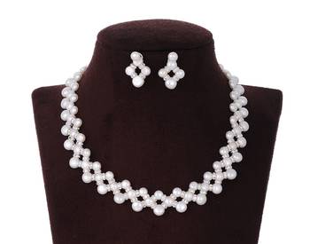 White pearl necklace-sets 2