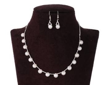 White pearl necklace-sets 2