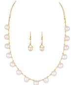 White pearl necklace-sets