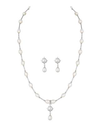 White pearl necklace-sets 1