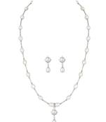 White pearl necklace-sets