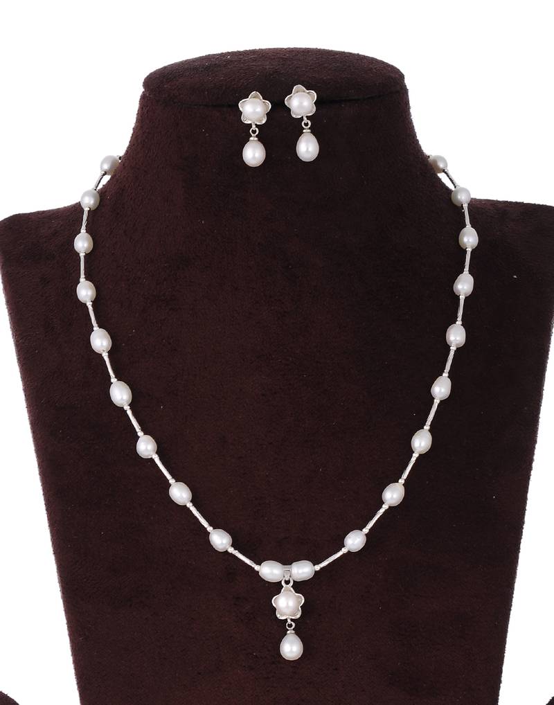 White pearl necklacesets Hyderabad Jewels And Pearls 3285926