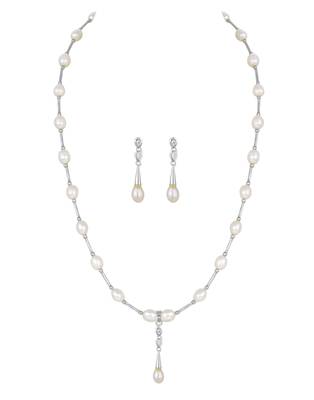 White pearl necklace-sets 1