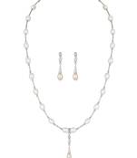 White pearl necklace-sets