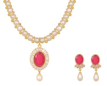 White pearl necklace-sets 2
