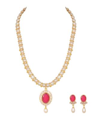 White pearl necklace-sets 4