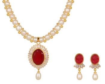 White pearl necklace-sets 1