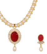 White pearl necklace-sets