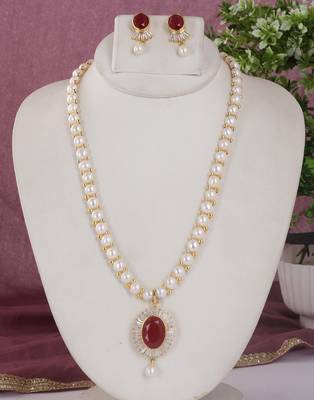 White pearl necklace-sets 2