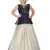 Kids Blue Top And White Lehenga Choli Set 