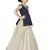 Kids Blue Top And White Lehenga Choli Set 