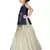 Kids Blue Top And White Lehenga Choli Set 