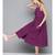 Purple Front Open Strappy Dress