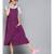 Purple Front Open Strappy Dress