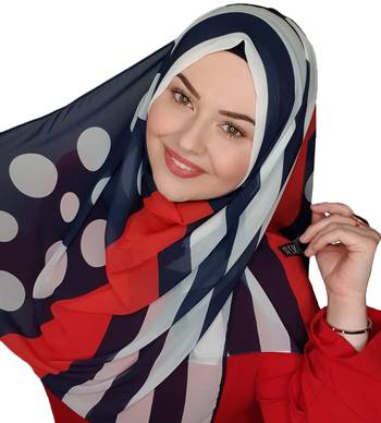 Justkartit Islamic Wear Georgette Printed Hijab Scarf Dupatta 1