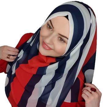 Justkartit Islamic Wear Georgette Printed Hijab Scarf Dupatta 2