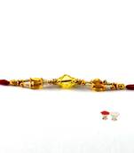 Multi Beads Stud-Handmade  Beads Rakhi