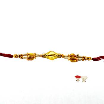 Multi Beads Stud-Handmade  Beads Rakhi 2