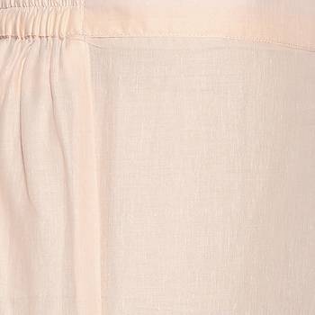 Peach Cotton Embroidered Kurta With Pant for Women 5