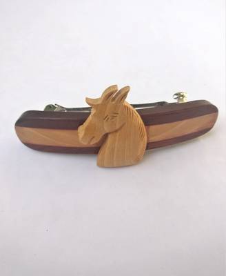 Jain Exports Multicolor Wooden hair-clip 1