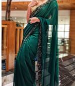 Designer Georgette Party Wear Wedding Indian Bollywood Saree With Blouse
